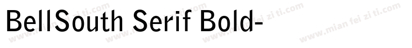 BellSouth Serif Bold字体转换